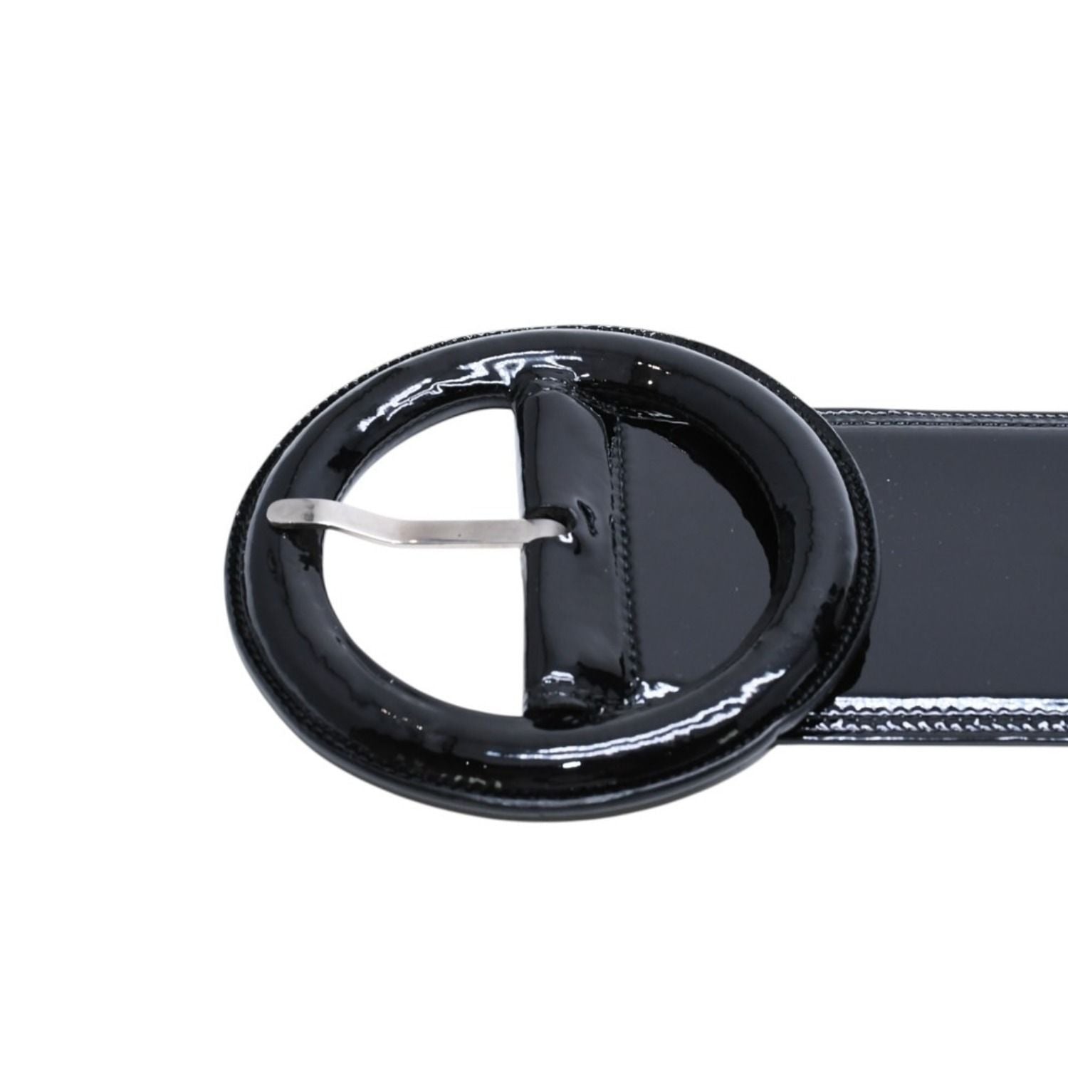 Saint Laurent YSL Buckle Belt Black Mrc 70 06 Silver — view 6