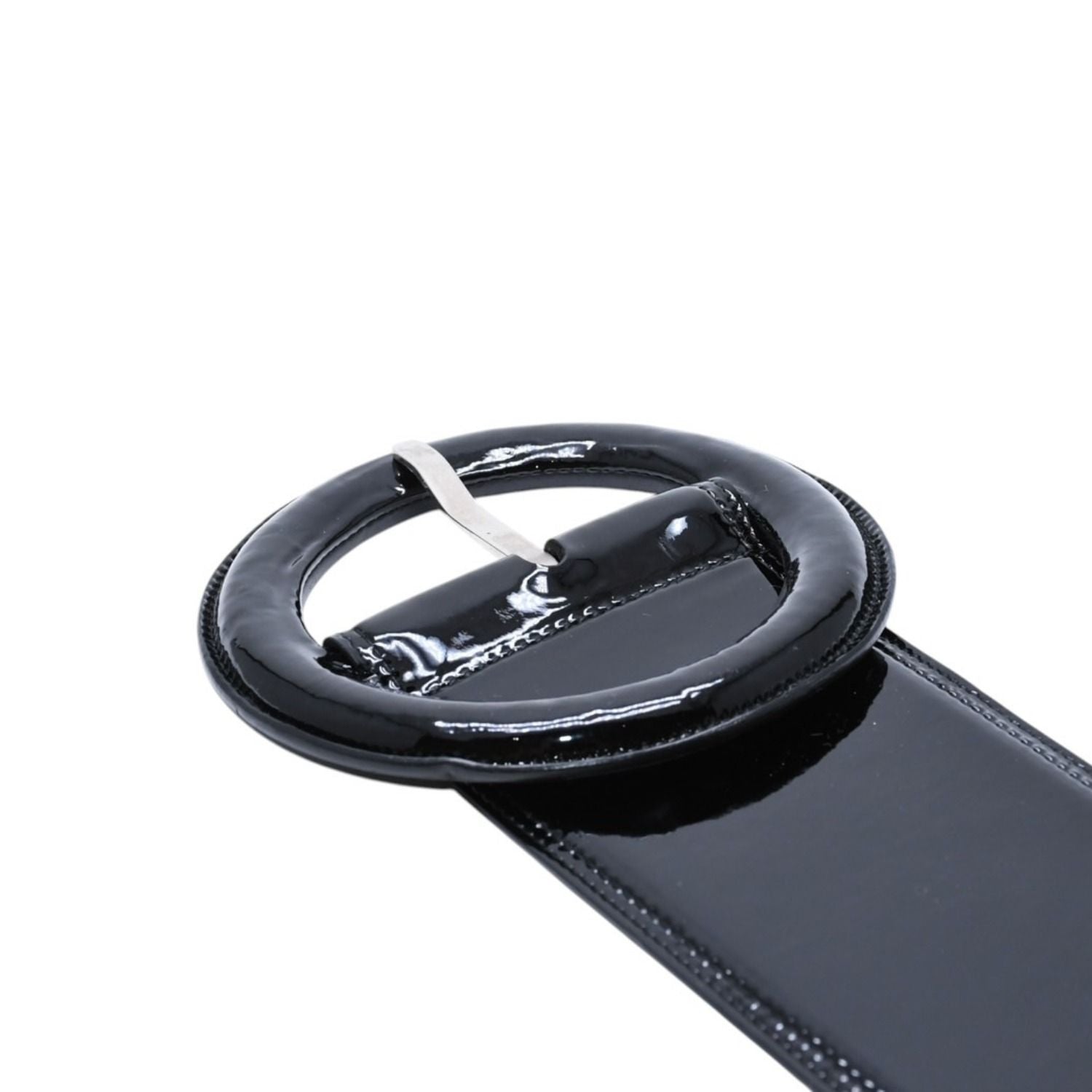 Saint Laurent YSL Buckle Belt Black Mrc 70 06 Silver — view 5