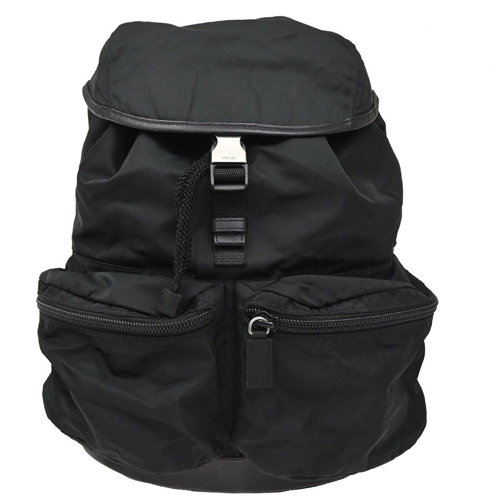Prada Lussac Backpack Canvas Leather