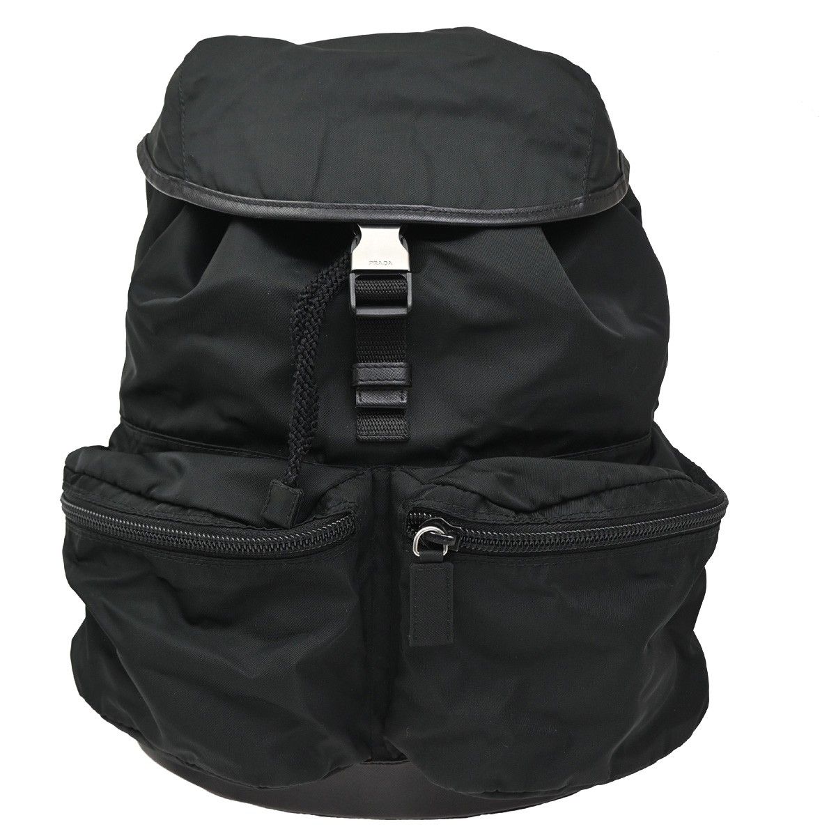 Prada Lussac Backpack Canvas Leather