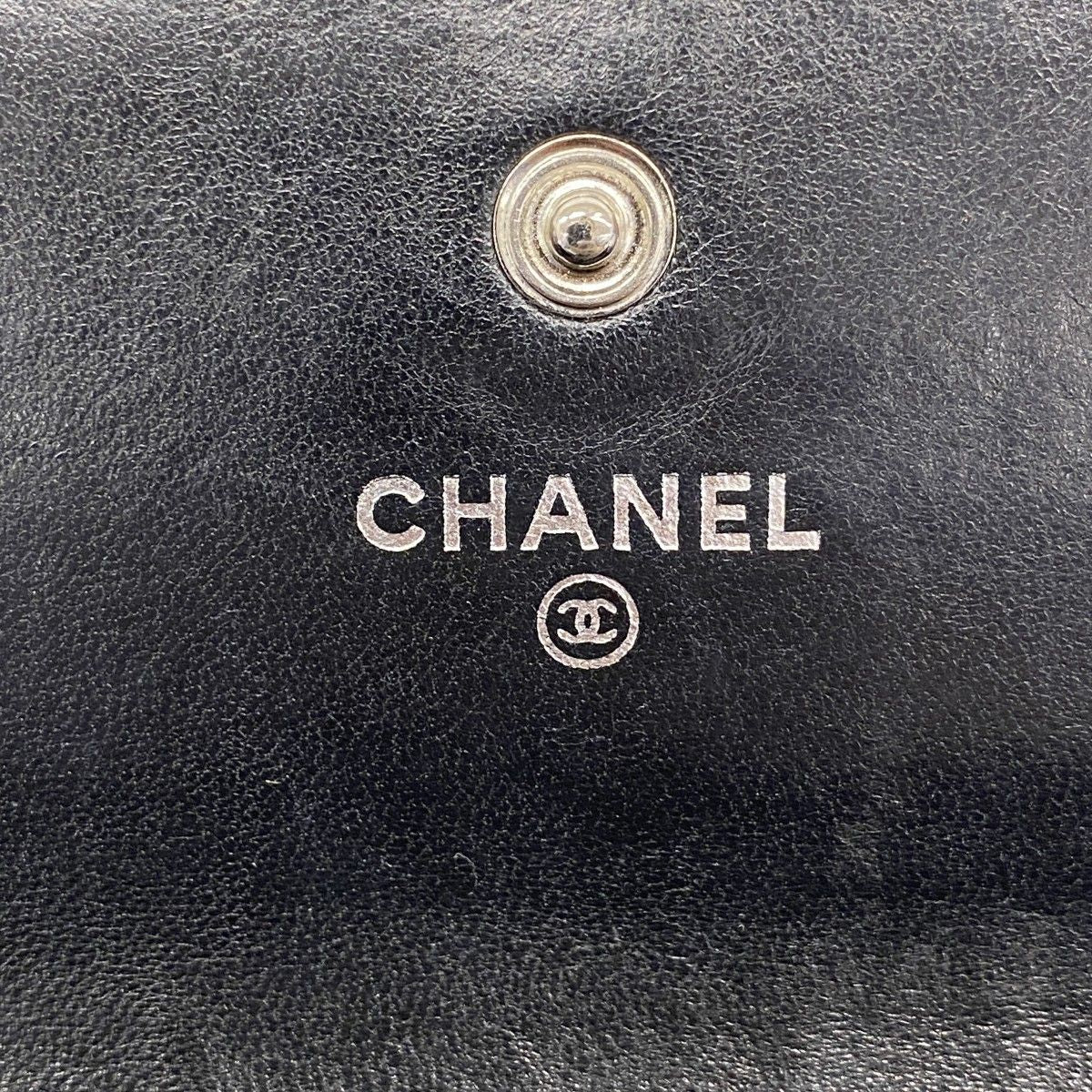 Chanel Wallet Boy Lambskin Black Silver — view 4