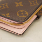 Louis Vuitton Wallet Monogram Portefeuille Juliette Brown Rose Velours — view 6