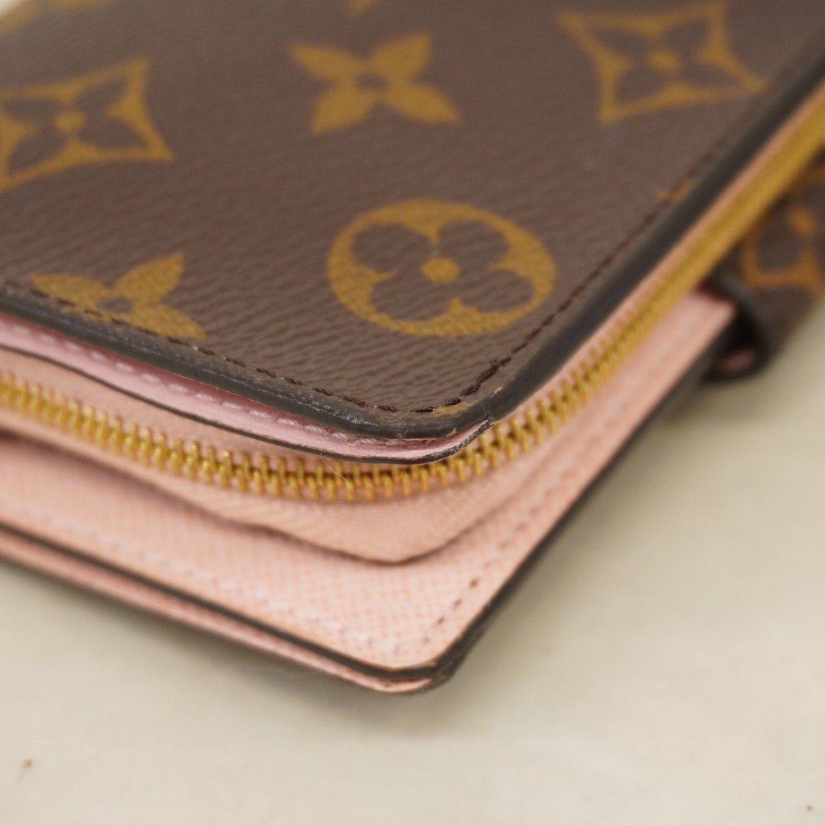 Louis Vuitton Wallet Monogram Portefeuille Juliette Brown Rose Velours — view 6