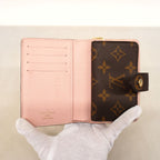 Louis Vuitton Wallet Monogram Portefeuille Juliette Brown Rose Velours — view 3