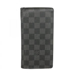 Louis Vuitton Wallet Damier Graphite Portefeuille Brazza Black