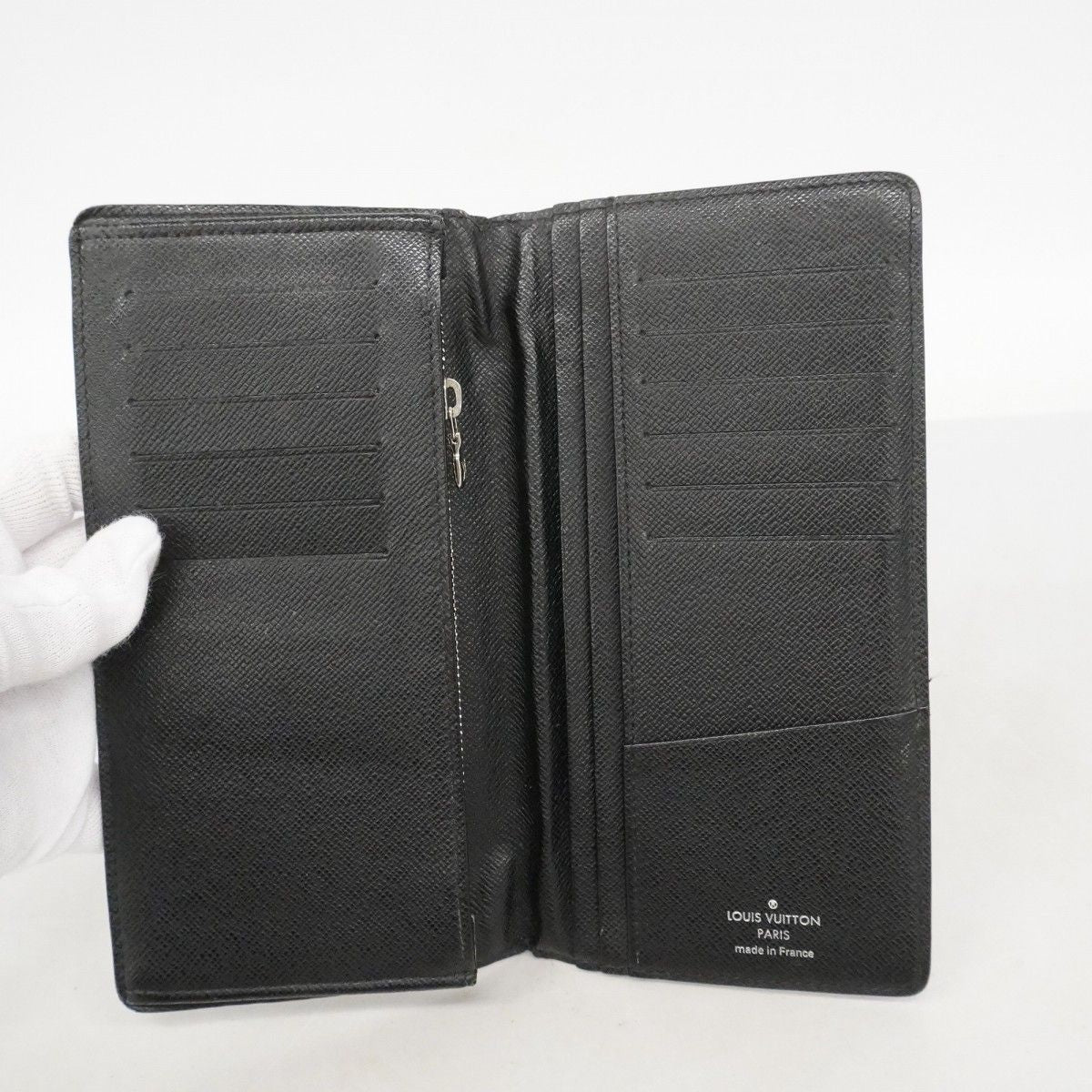 Louis Vuitton Wallet Damier Graphite Portefeuille Brazza Black — view 3