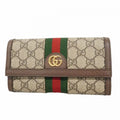 Gucci Wallet Ophidia Beige Brown Gold
