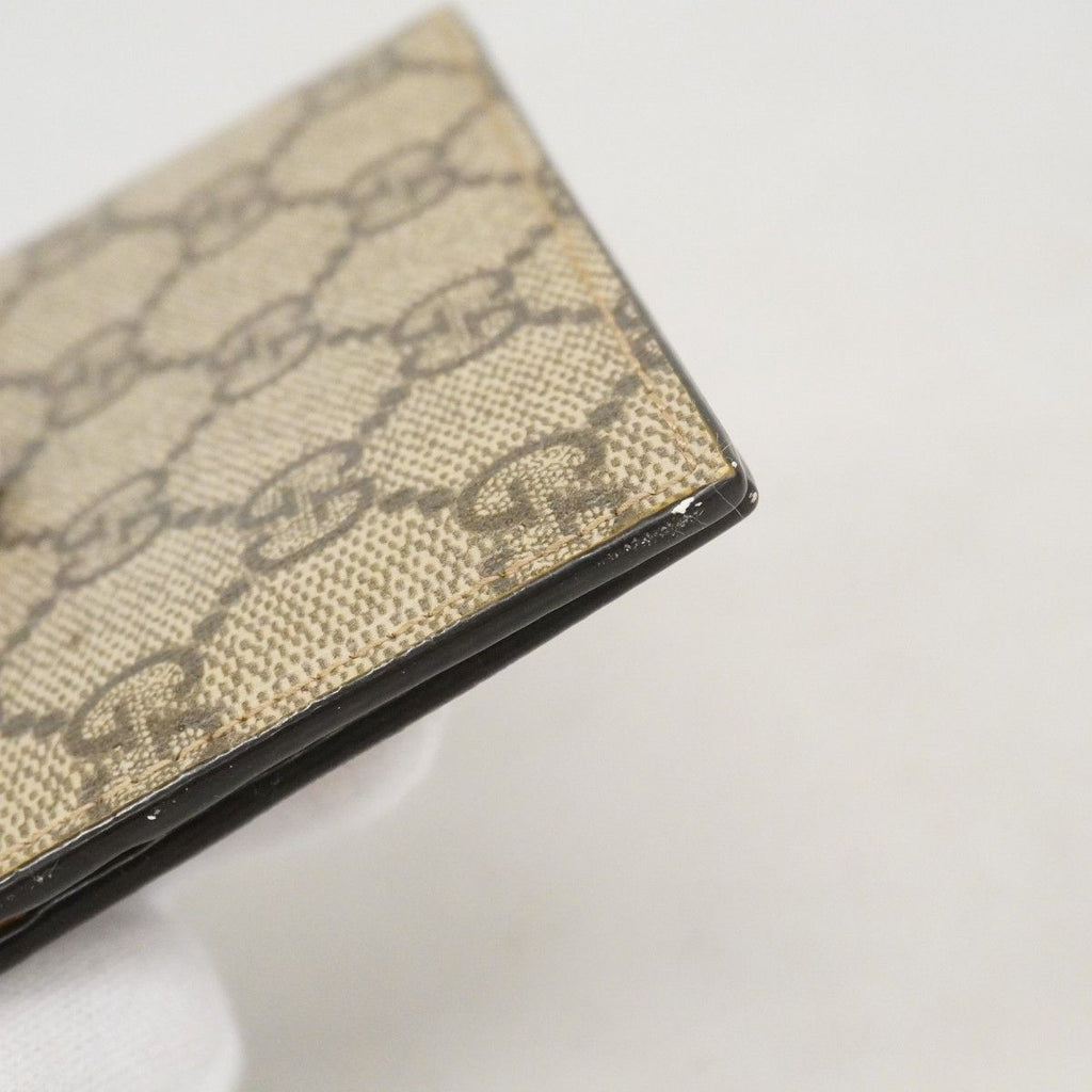 Gucci Wallet GG Supreme Neo Vintage Beige Brown Gold — view 7