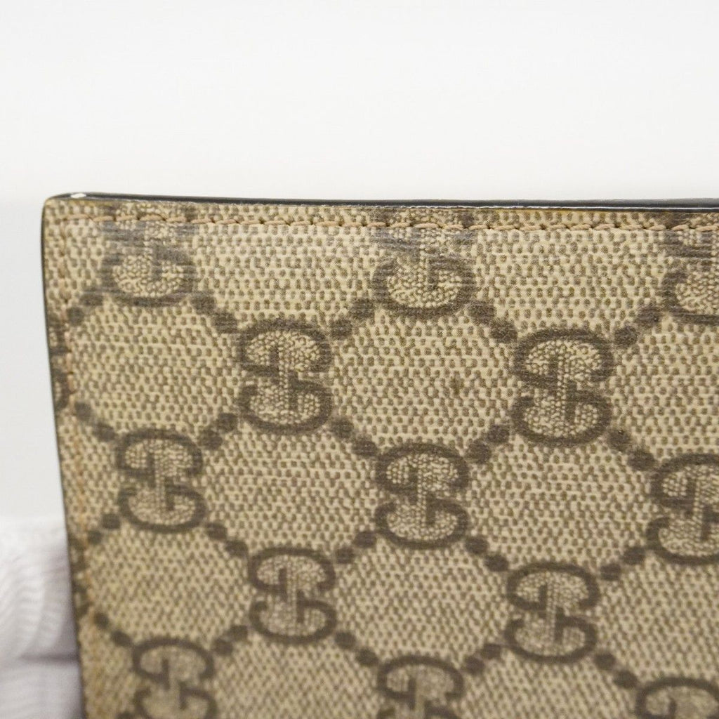 Gucci Wallet GG Supreme Neo Vintage Beige Brown Gold — view 8
