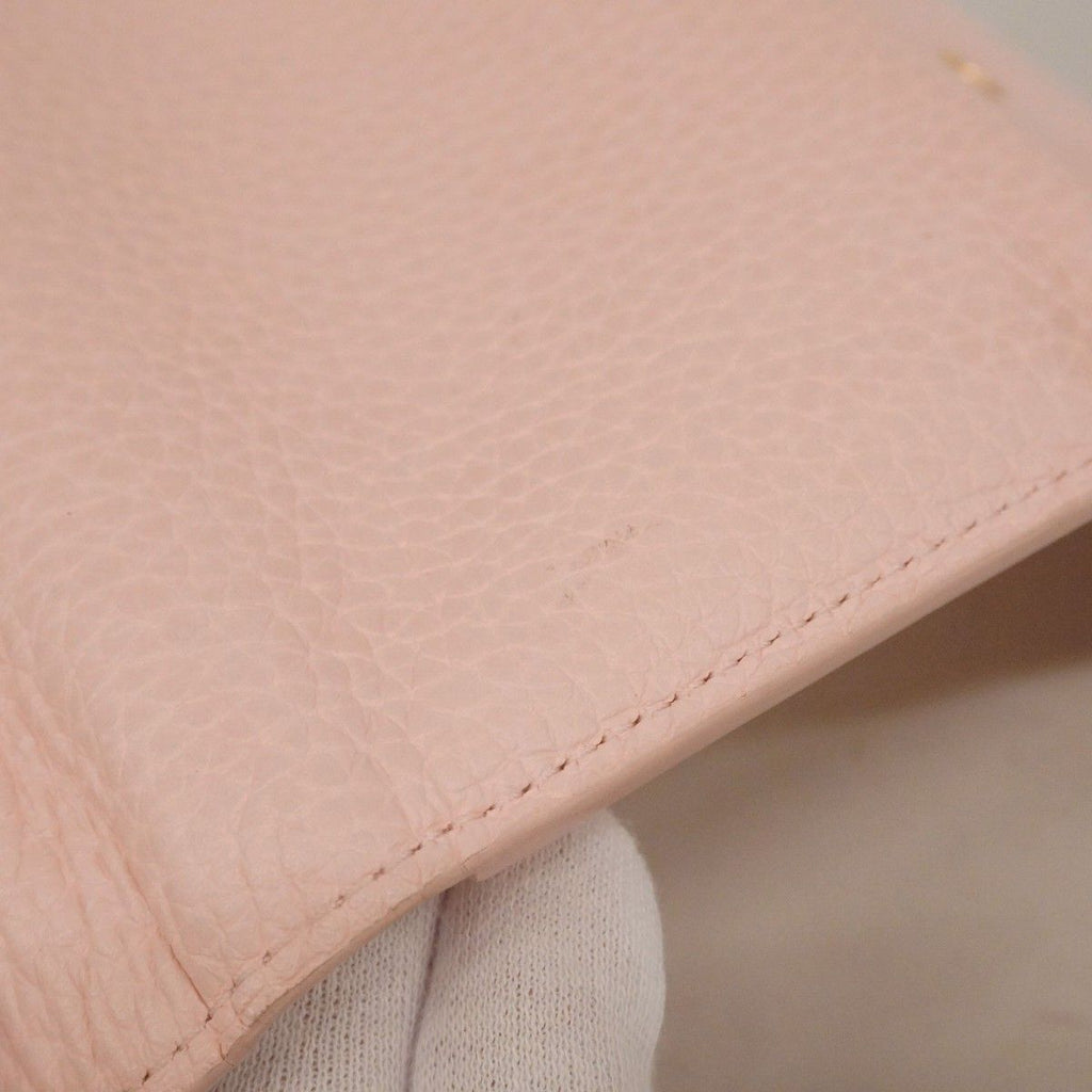 Louis Vuitton Trifold Wallet Taurillon Portefeuille Capucines Compact Rose — view 9
