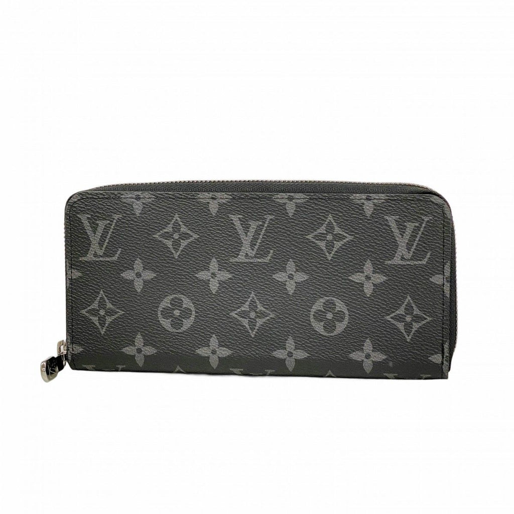 Louis Vuitton Wallet Monogram Eclipse Zippy Horizontal Black