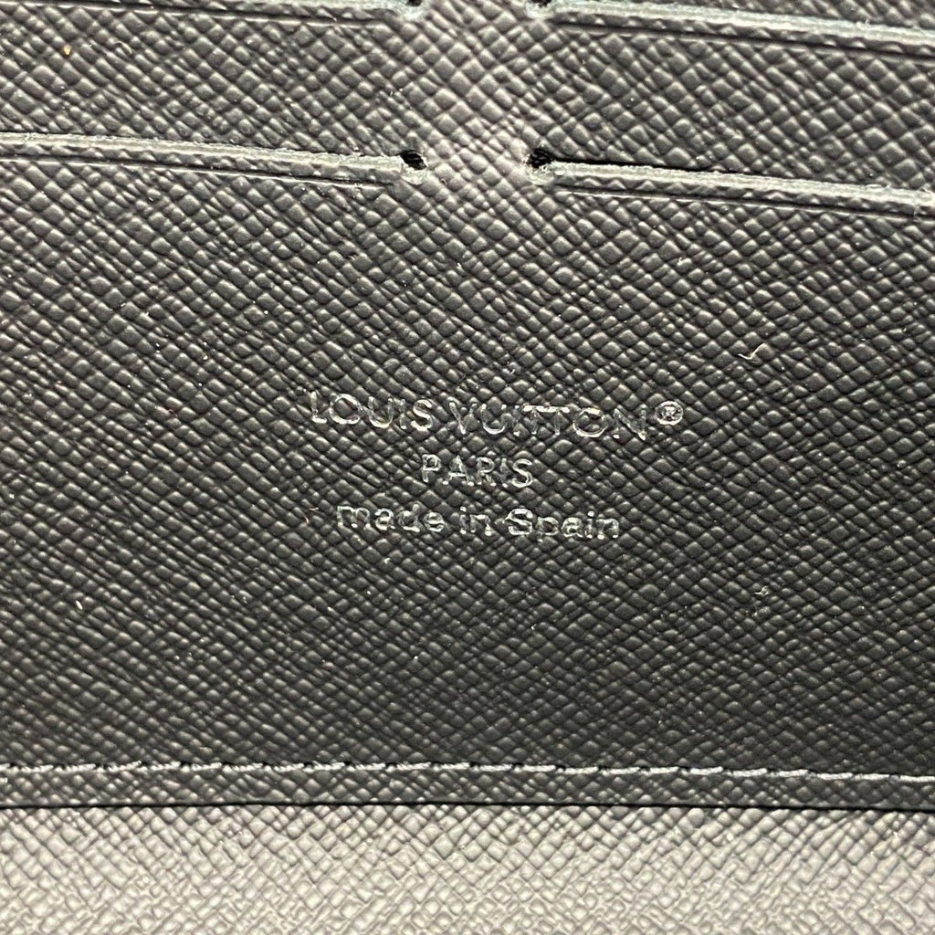 Louis Vuitton Wallet Monogram Eclipse Zippy Horizontal Black — view 4