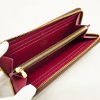 Louis Vuitton Wallet Monogram Portefeuille Clemence Fuchsia — view 4