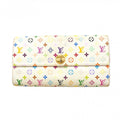 Louis Vuitton Wallet Monogram Multicolor Portefeuille Sarah Blanc
