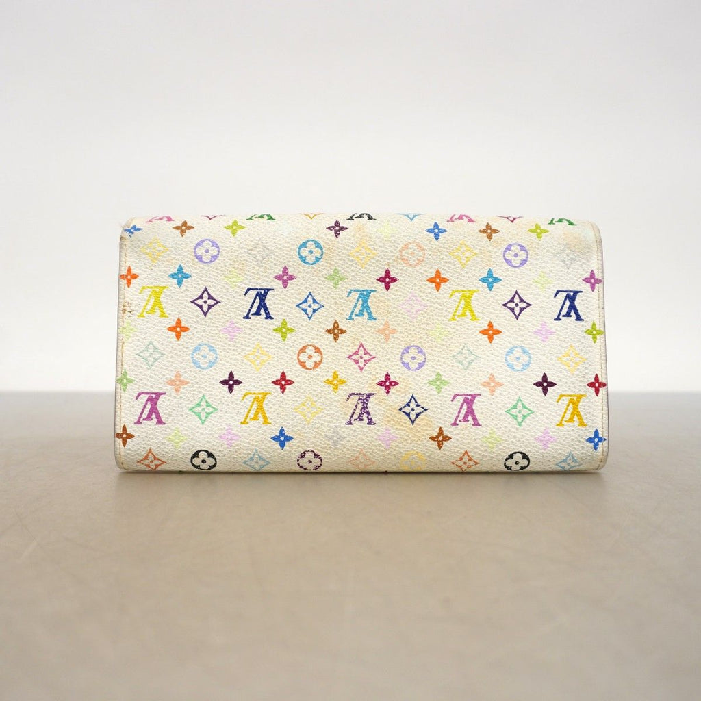 Louis Vuitton Wallet Monogram Multicolor Portefeuille Sarah Blanc — view 9