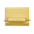 Louis Vuitton Trifold Wallet Epi Porte-Monnaie Elastic Vanilla