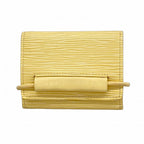 Louis Vuitton Trifold Wallet Epi Porte-Monnaie Elastic Vanilla