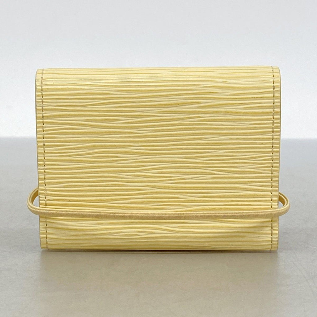 Louis Vuitton Trifold Wallet Epi Porte-Monnaie Elastic Vanilla — view 8