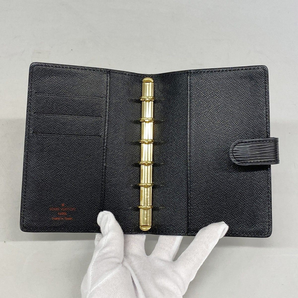 Louis Vuitton Notebook Cover Epi Agenda PM Noir — view 3