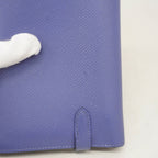 Hermes Wallet Kelly Verso Veau Epsom Blue Brighton Capucines Silver — view 7