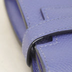 Hermes Wallet Kelly Verso Veau Epsom Blue Brighton Capucines Silver — view 6