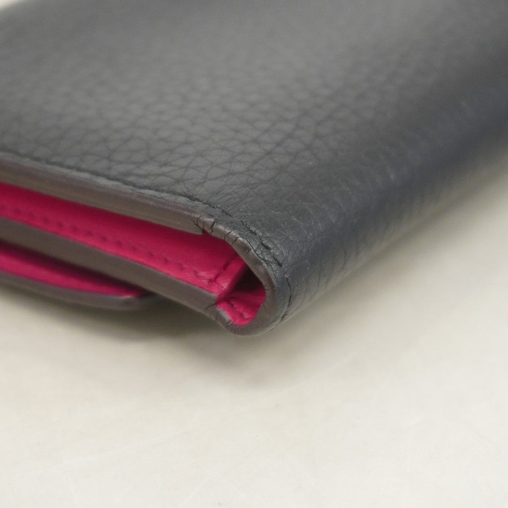 Louis Vuitton Trifold Wallet Taurillon Portefeuille Capucines Compact Noir — view 5