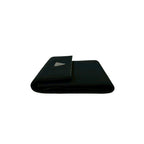 Prada Triangle Logo Tessuto Nylon Leather Trifold Wallet Black — view 4