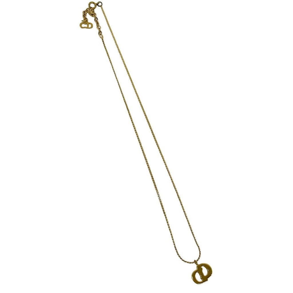 Dior Vintage CD Logo Necklace Gold — view 5