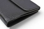 Prada Wallet Trifold Fold Antique Metal Nero Black — view 5