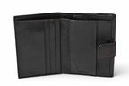Prada Wallet Trifold Fold Antique Metal Nero Black — view 7