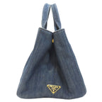 Prada Canapa 2-Way Handbag Denim — view 3