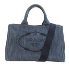 Prada Canapa 2-Way Handbag Denim