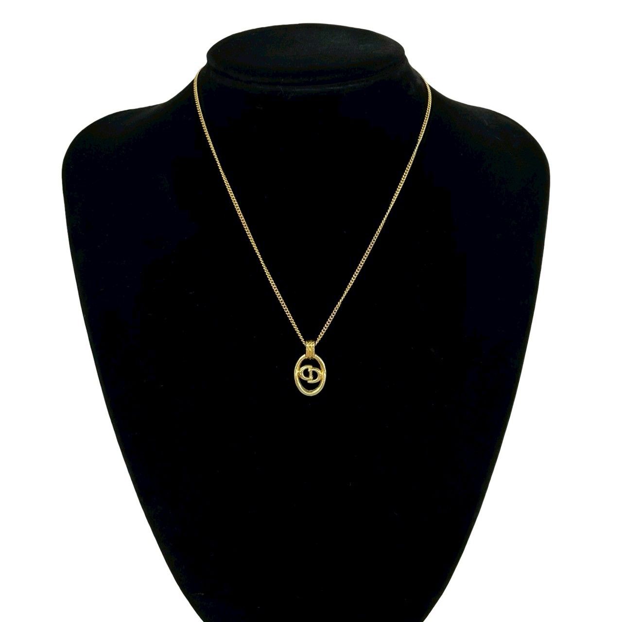 Dior Vintage CD Logo Pendant Gold — view 2