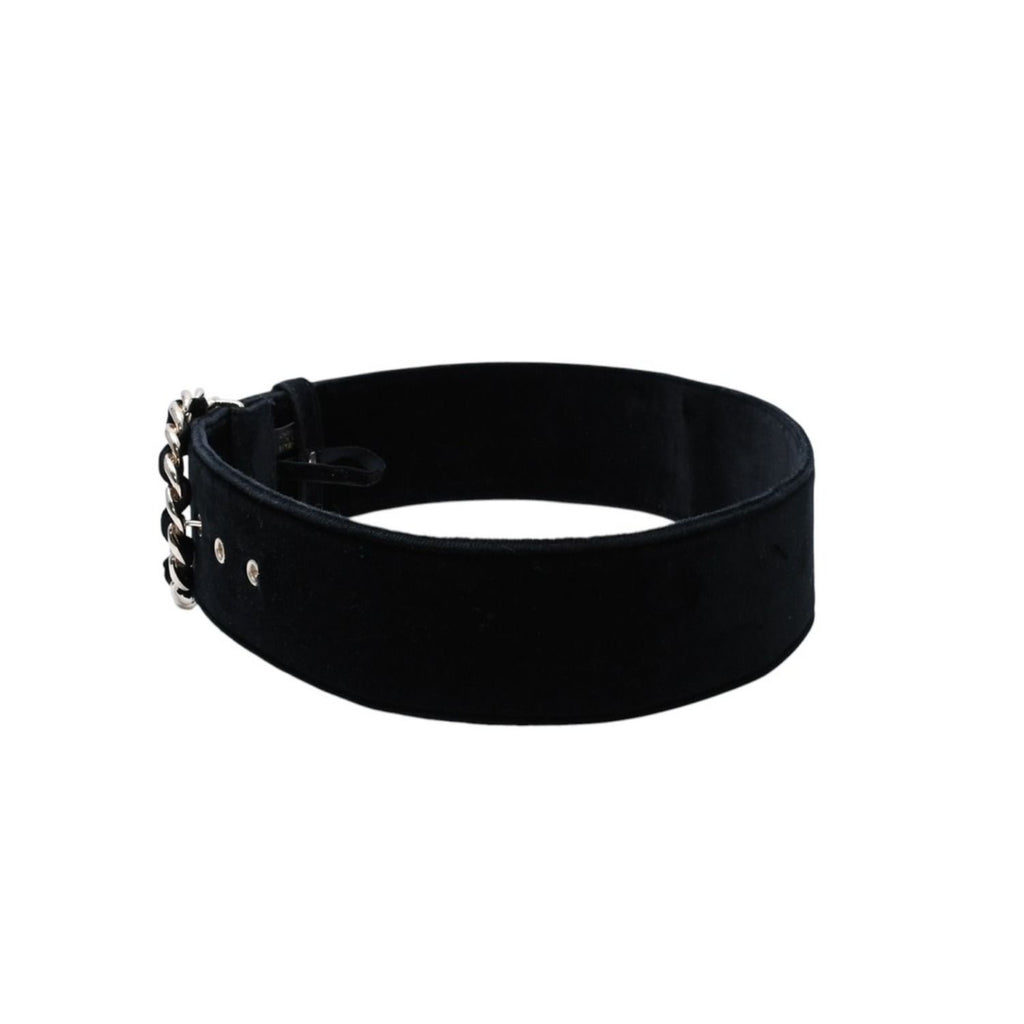 Chanel Belt Velvet Velour 65/26 Black Gold — view 5