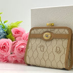 Dior Wallet Coin Case Kiss Lock Trotter