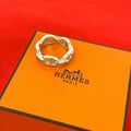 Hermes Chaine D'ancre Ring 925 Sterling Silver