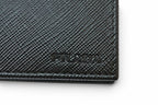 Prada Wallet Billfold Card Case Bifold Folding Saffiano Leather Black — view 4