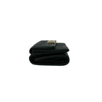 Chanel Card with Boy CC Logo Caviar Leather Trifold Wallet Black — view 4