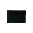 Chanel CC Logo Caviar Leather Card Case Black — view 2