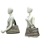 Prada Canapa Triangle Logo Border Canvas 2-Way Tote Shoulder — view 2