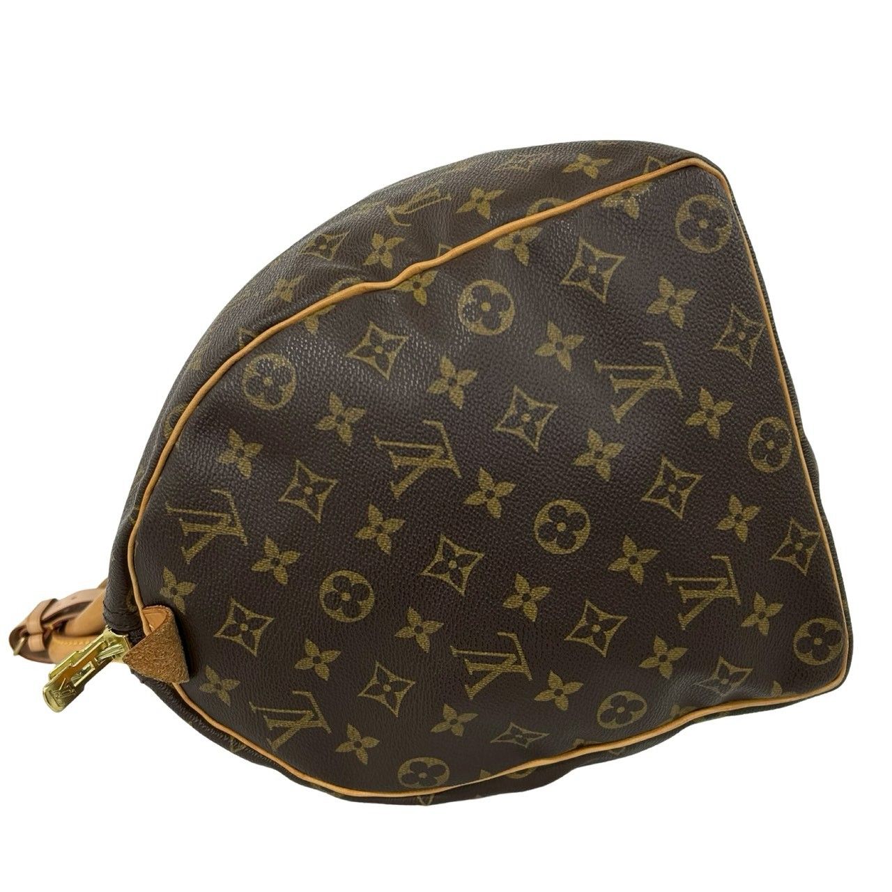 Louis Vuitton Keepall 45 Monogram Leather Boston Bag Brown with Lock — view 5