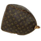 Louis Vuitton Keepall 45 Monogram Leather Boston Bag Brown with Lock — view 6
