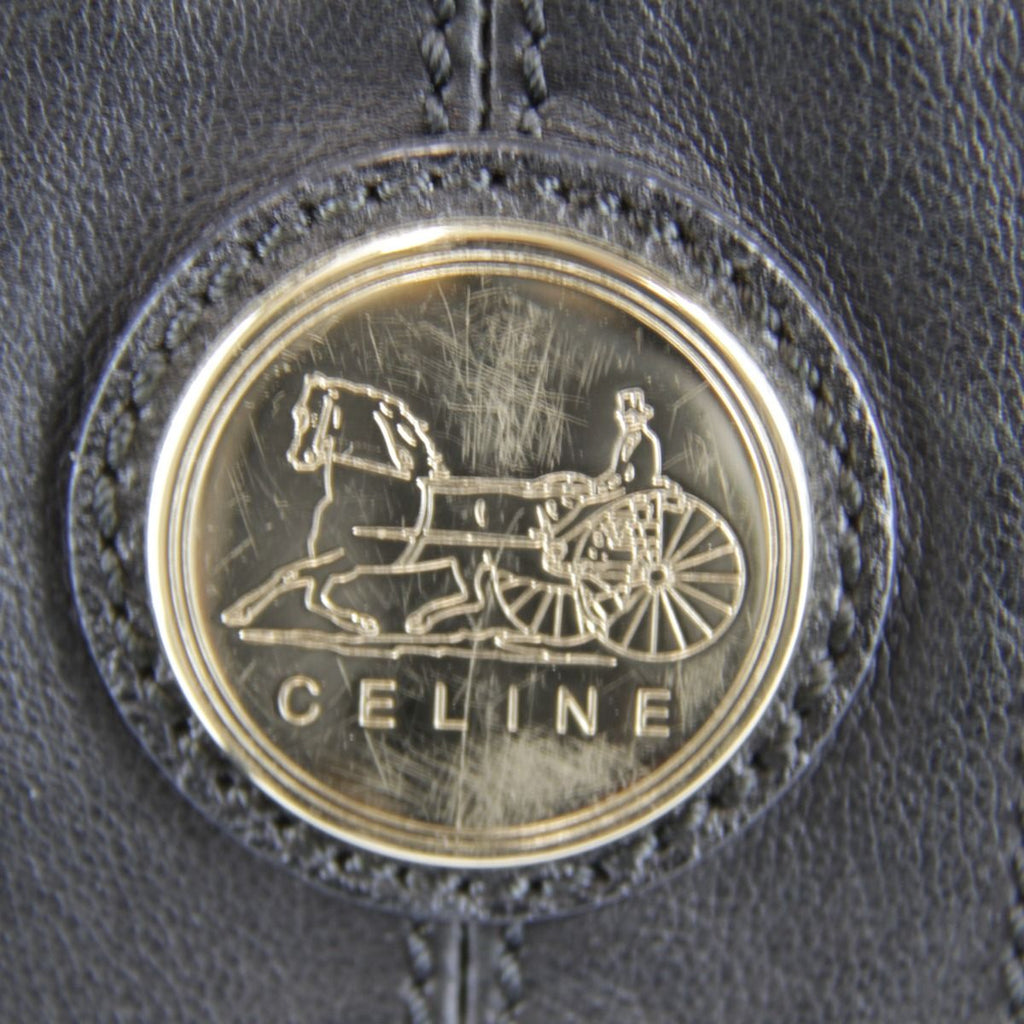 Celine 2-Way Tote Sc Leather Black — view 9