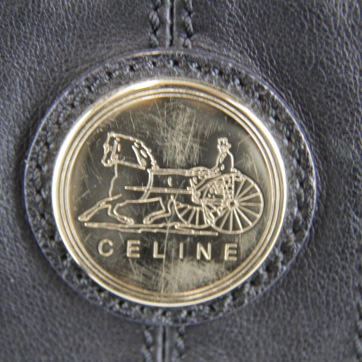 Celine 2-Way Tote Sc Leather Black — view 9