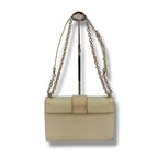 Dior 30 Montaigne 2-Way Chain Shoulder Bag Patent Leather Beige Cream CD Logo — view 3