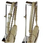 Dior 30 Montaigne 2-Way Chain Shoulder Bag Patent Leather Beige Cream CD Logo — view 8
