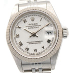 Rolex Datejust Number WH RO 18k White Gold Stainless Steel — view 3
