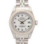 Rolex Datejust Number WH RO 18k White Gold Stainless Steel