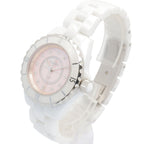 Chanel Watch Diamond Pink Shell Ceramic — view 2