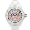 Chanel Watch Diamond Pink Shell Ceramic